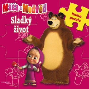 MÁŠA A MEDVEĎ-SLADKÝ ŽIVOT-KNIHA S PUZZLE